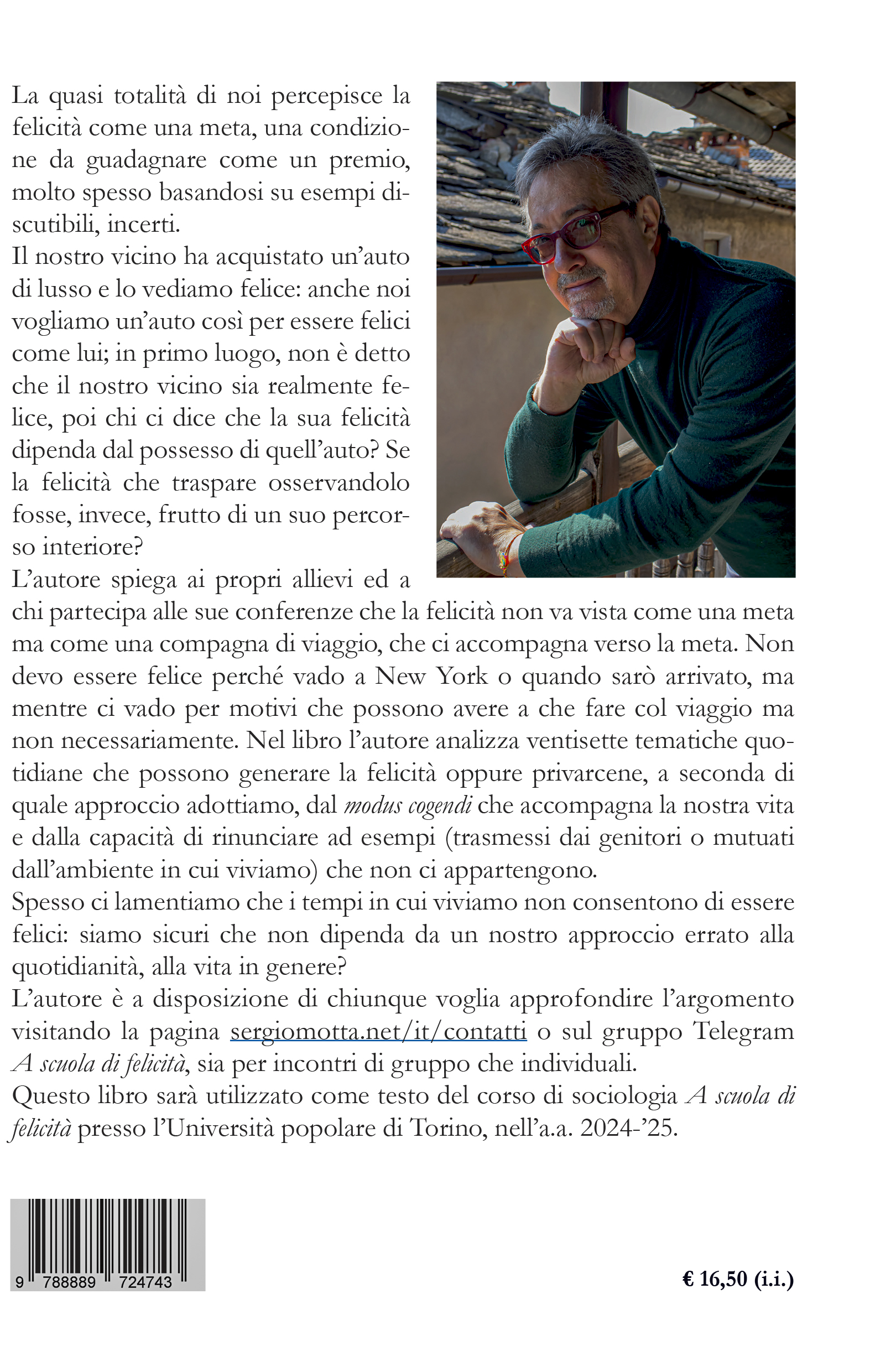 Quarta di copertina A scuola di felicità